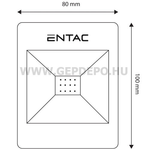 Entac Hordozható Fali Kapcsoló Lámpa 1W LED (16db / kínáló)