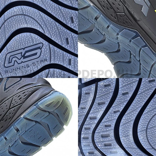 HKS RS 275 BOA gyorsfűzős S3 ESD bakancs, fekete/sárga - 46