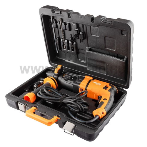 NEO TOOLS Fúrókalapács vésőfunkcióval 900W / 3.5J, SDS Plus, tartozékokkal