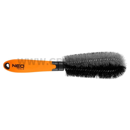NEO TOOLS Tisztítókefe felnihez, univerzális műanyag sörtés, 8x31cm