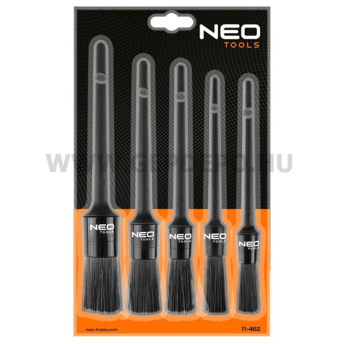 NEO TOOLS Tisztítókefe készlet nehezen hozzáférhető helyekre, 5db-os