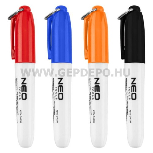NEO TOOLS Jelölőfilc, mini, 4 színben