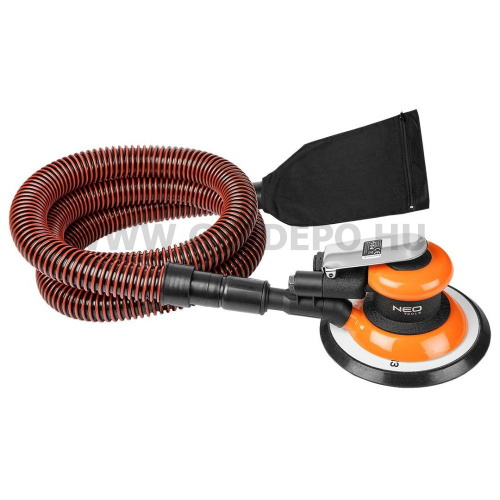 NEO TOOLS Pneumatikus excentercsiszoló 150mm, vákumos porelszívással