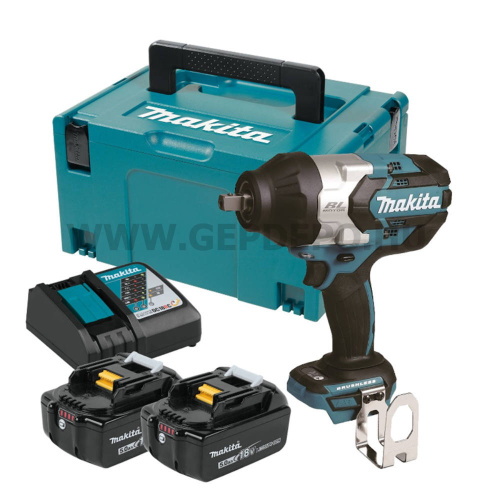 Makita DTW1004RTJ ütvecsavarbehajtó MakPac kofferben 1/2" 18V LXT BL