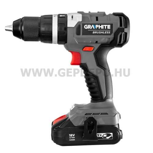 GRAPHITE Akkus szénkefementes fúró, csavarozó, ütvefúró ENERGY+ 18V, akku nélkül