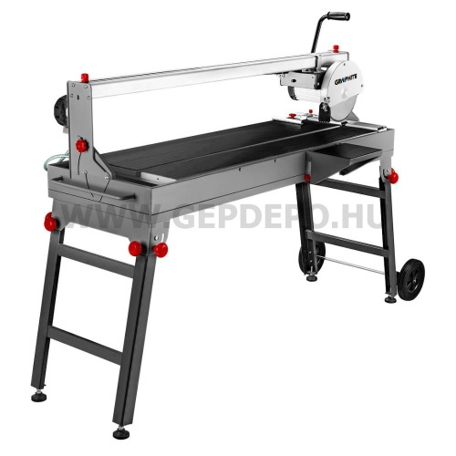 GRAPHITE Csempevágó gép 1200W, 250x25.4mm-es tárcsa, max.vágás hossz:1200mm, PRCD, túlterhelésvéd.