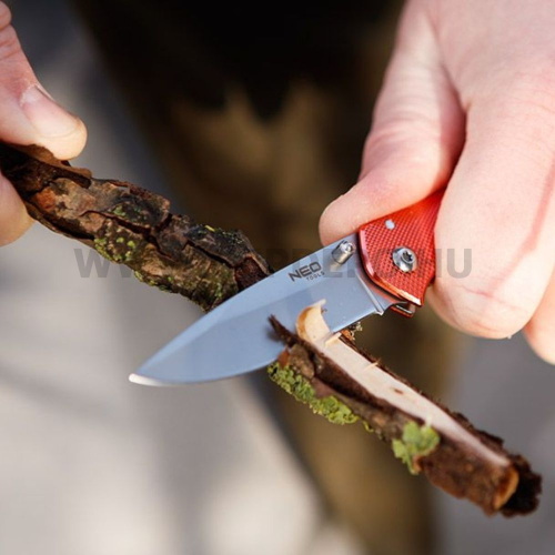 NEO TOOLS Összecsukható kés, 3CR13 penge, 6.5cm pengehossz, 16cm nyitott hossz
