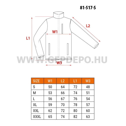 NEO TOOLS Softshell munkavédelmi kabát, Outdoor, zöld, M
