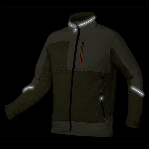 NEO TOOLS Softshell munkavédelmi kabát, Outdoor, zöld, XXXL