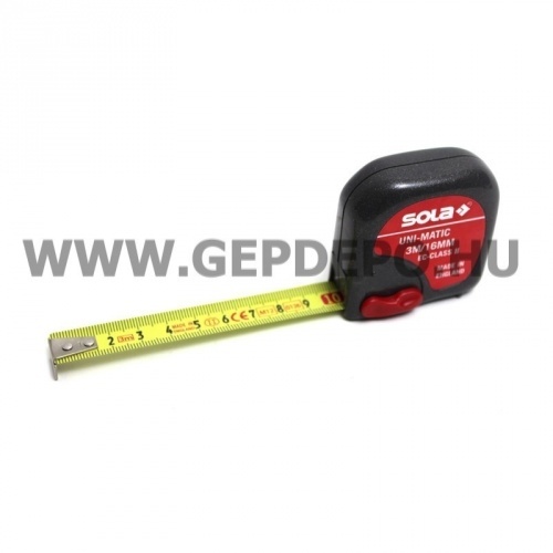 Sola acél mérőszalag 3m Uni-Matic