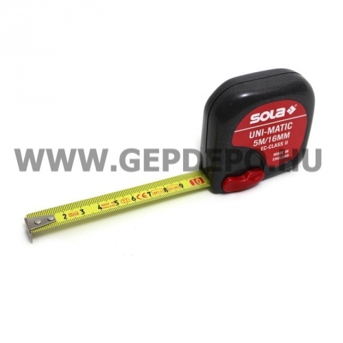 Sola acél mérőszalag 5m Uni-Matic