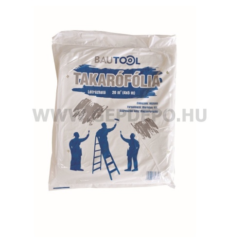 Bautool extra erős, létrázható takarófólia - 4 x 5 m