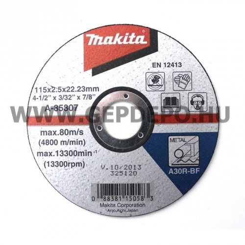 Makita vágótárcsa fémhez 115x2,5mm