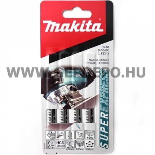 Makita HCS B-50 szúrófűrészlap FA, gyors, TPI:8.5-10.6, 100 mm - 5 db (T234X)