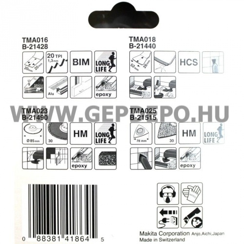 Makita Multi csempe szett