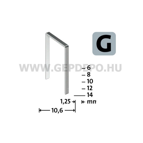Novus G 11 tüzőkapocs 14 mm 5000 db