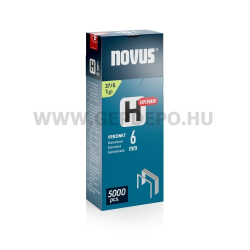 Novus H 37 SH szuperkemény tüzőkapocs 6 mm 5000 db