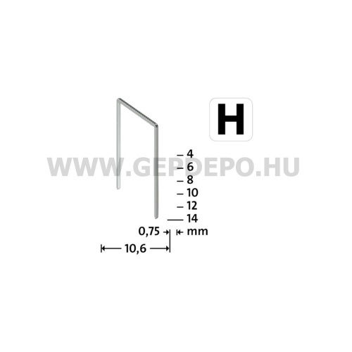 Novus H 37 SH szuperkemény tüzőkapocs 14 mm 850 db