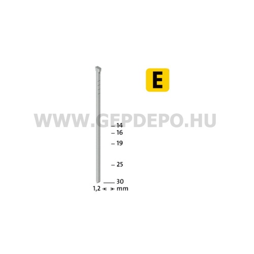 Novus E J tüzőszeg 25 mm 1000 db