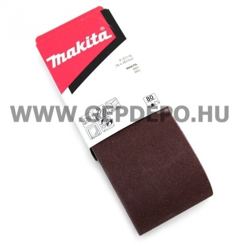 Makita csiszolószalag 76x457mm K80 5db/csomag