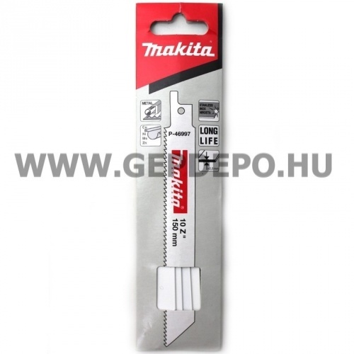 Makita bimetál orrfűrészlap FÉM, TPI:10, 150 mm - 5 db