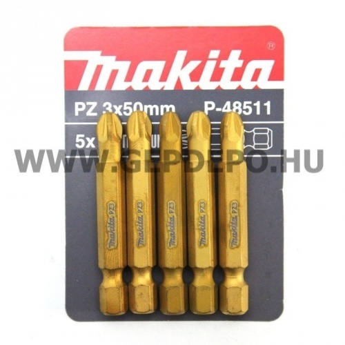 Makita titánium bit PZ3x50 mm - 5 db