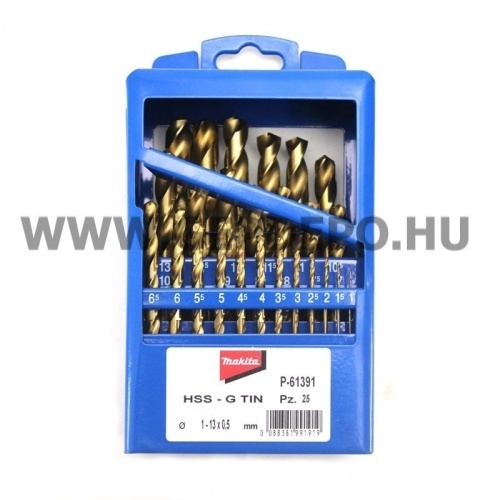 Makita HSS Titánium fémfúró készlet 1-13 mm - 25 részes