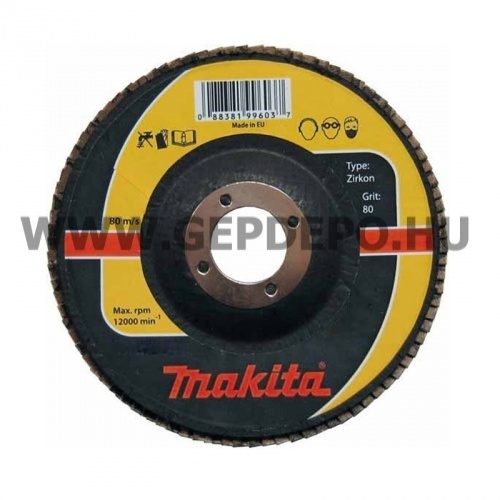 Makita lamellás csiszolótárcsa 115mm K120 Inox