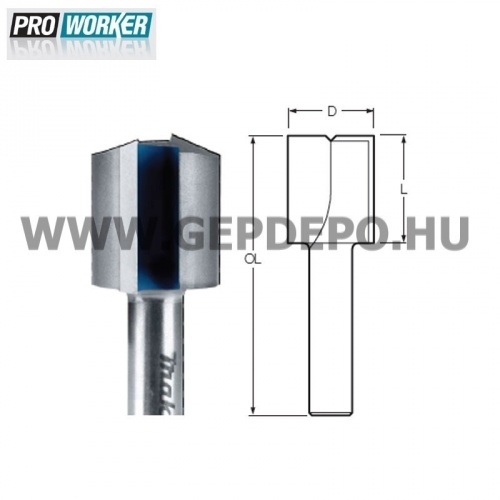 Makita kétélű horonymarókés L:20mm S:8mm D:20mm
