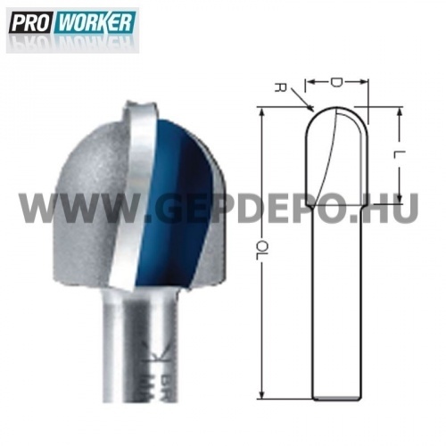 Makita homorulatmaró kés D:20mm L:18mm R:10mm S:8mm