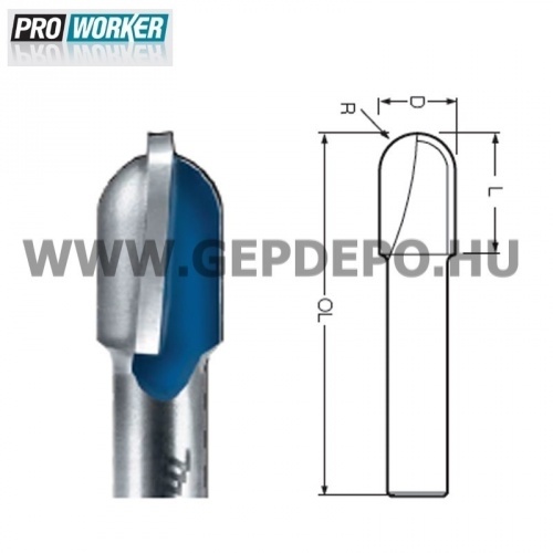 Makita homorulatmaró kés D:12,7mm L:17mm R:6,3mm S:8mm