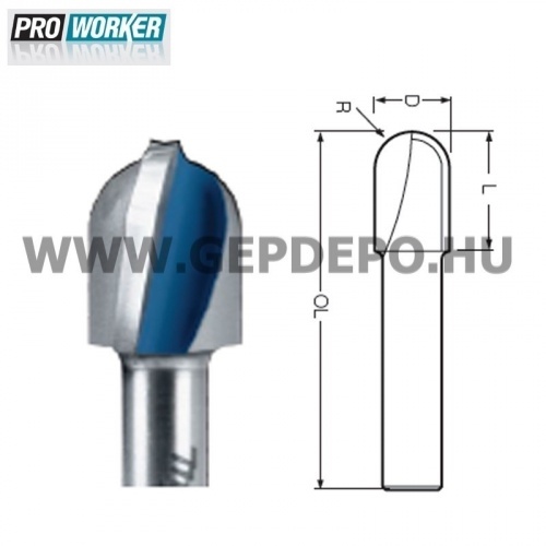 Makita homorulatmaró kés D:16mm L:18mm R:8mm S:8mm
