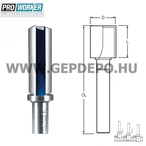 Makita felső csapágyas másoló marókés D:16mm L:20mm S:8mm