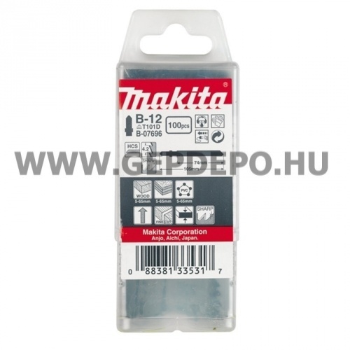 Makita HCS B-12 szúrófűrészlap FA, befejező, TPI:6, 105 mm - 100 db (T101D)