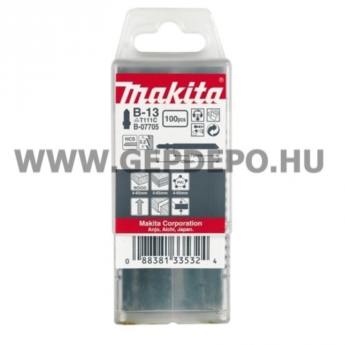 Makita HCS B-13 szúrófűrészlap FA, általános, TPI:8, 105 mm - 100 db (T111C)