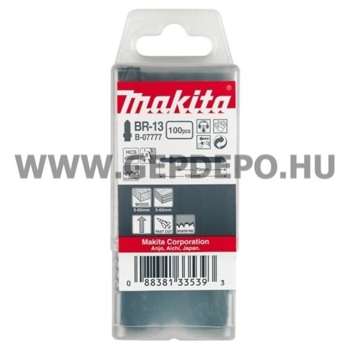 Makita HCS BR-13 szúrófűrészlap FA, befejező, TPI:9, 105 mm - 100 db