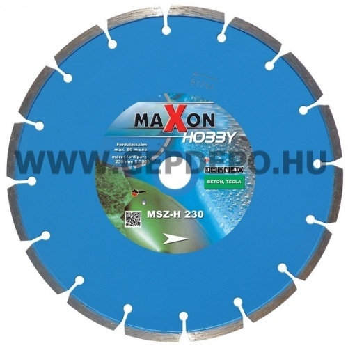 Diatech Maxon szegmenses hobby gyémánttárcsa 230mm