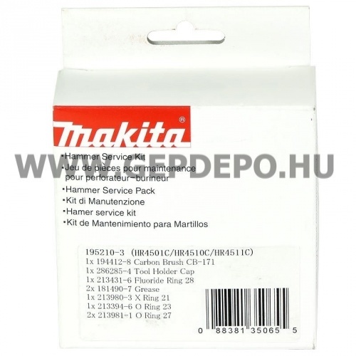 Makita javítókészlet fúró-vésőkalapácsokhoz