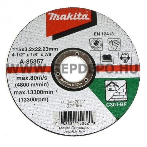 Makita vágótárcsa kőhöz 115x3,0mm
