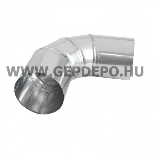 Rozsdamentes acél füstcső könyöktag d:120mm