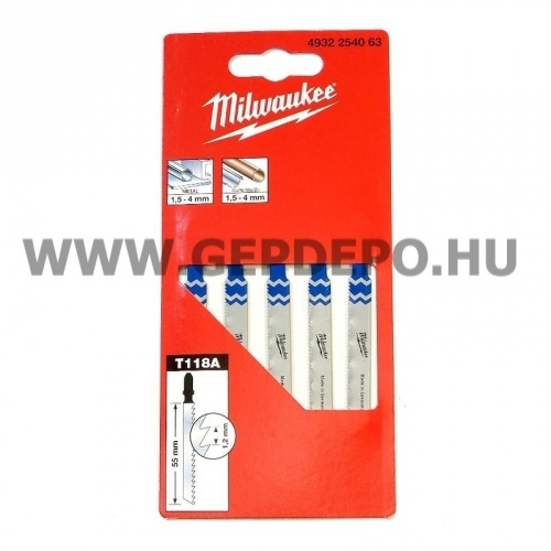 Milwaukee T118A szúrófűrészlap HSS 76mm