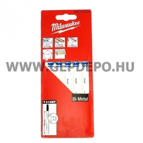 Milwaukee T318BF szúrófűrészlap Bi-metal 132mm
