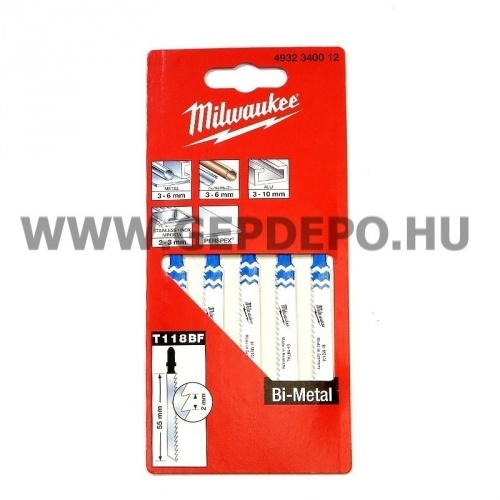 Milwaukee T118BF szúrófűrészlap Bi-metal 76mm
