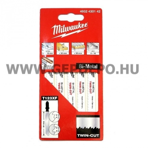 Milwaukee T123XF szúrófűrészlap Bi-metal 116mm