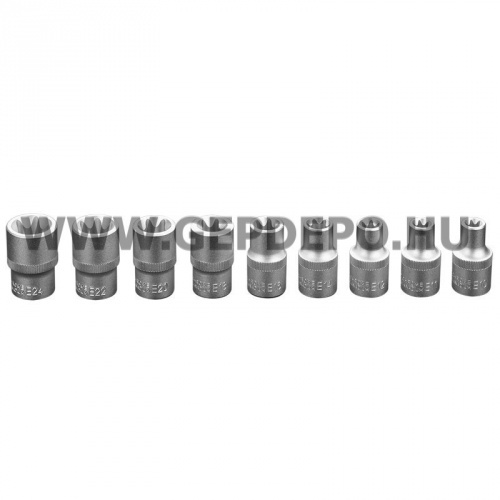 Neo torx dugókulcs készlet 1/2" 9 részes
