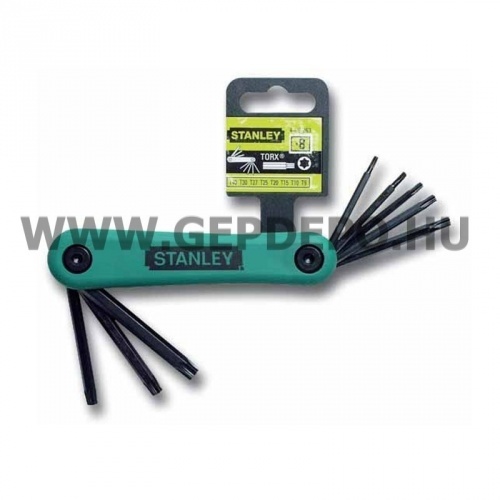 Stanley összecsukható torx kulcs készlet 8 részes