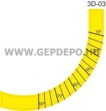 Címke 3D feltéthez (szögmérő 15 - 90C°)