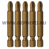 Makita titánium bit PZ1x50 mm - 5 db