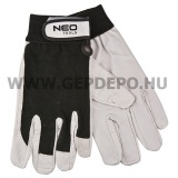 Neo védőkesztyű sertésbőrből tépőzárral - M/8