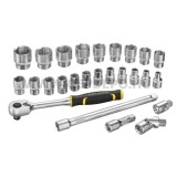 Stanley FatMax 1/2" dugókulcs készlet 26 részes, sorolható dobozban